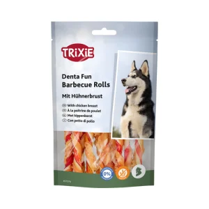 تشویقی سگ تریکسی دورپیچ سینه مرغ Trixie Barbecue Rolls وزن 80 گرم