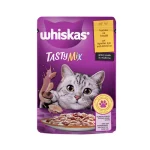 پوچ گربه بالغ ویسکاس بره و بوقلمون در سس Whiskas Tasty Mix وزن 85 گرم