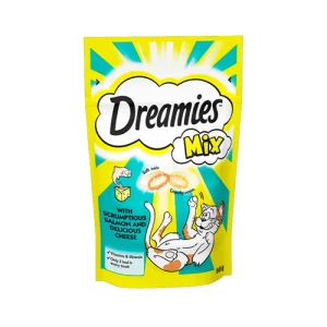 تشویقی گربه دریمیز مغزدار ماهی و پنیر Dreamies وزن 60 گرم