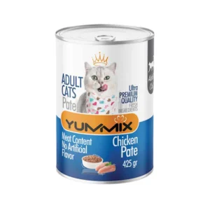 کنسرو گربه بالغ یامیکس پته مرغ Yumix وزن 425 گرم