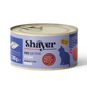 کنسرو گربه بالغ شایر پته ماهی Shayer وزن 200 گرم