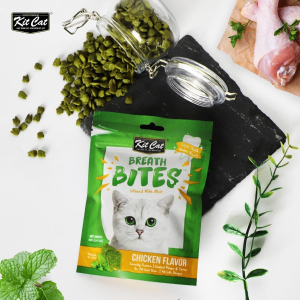 تشویقی دنتال گربه کیت کت کرانچی مرغ و نعنا Kit Cat وزن 60 گرم