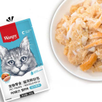 پوچ گربه بالغ ونپی مرغ و خرچنگ Wanpy وزن 80 گرم