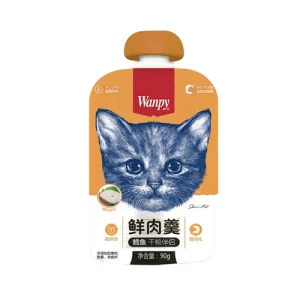پودینگ بچه گربه ونپی مرغ و ماهی Wanpy وزن ۹۰ گرم