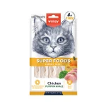 تشویقی بستنی گربه ونپی مرغ، کدو حلوایی و کلم 5 عدد Wanpy وزن 70 گرم