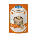 پوچ گربه بالغ فنبی پته ماهی سالمون، گوشت و روغن ماهی Faenbei وزن 85 گرم