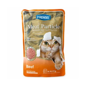 پوچ گربه فنبی چانک گوشت گاو Faenbei وزن 85 گرم