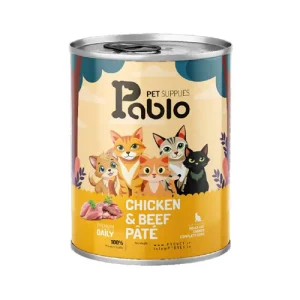 کنسرو گربه بالغ پابلو پته مرغ Pablo وزن 800 گرم