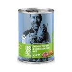 کنسرو گربه بالغ یو اس پت پته مرغ، زردچوبه و تخم گشنیز Us Pet وزن 430 گرم