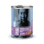 کنسرو گربه بالغ یو اس پت پته مرغ، سیب زمینی و زیره Us Pet وزن 430 گرم