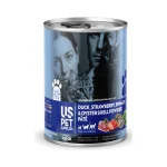 کنسرو گربه بالغ یو اس پت پته اردک، اسفناج و توت فرنگی Us Pet وزن 430 گرم