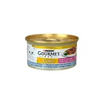 کنسرو گربه بالغ گورمت تکه ای ماهی اقیانس و اسفناج Gourmet وزن 85 گرم