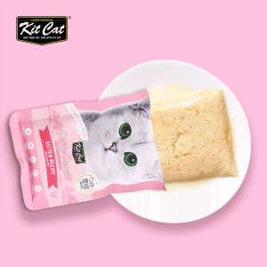 پوچ بچه گربه کيت کت مرغ نچرال در ژل Kit Cat وزن 70 گرم
