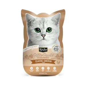 پوچ گربه کيت کت مرغ نچرال در ژل Kit Cat وزن 70 گرم