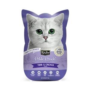 پوچ گربه کيت کت ماهی تن و مرغ نچرال در ژل Kit Cat وزن 70 گرم