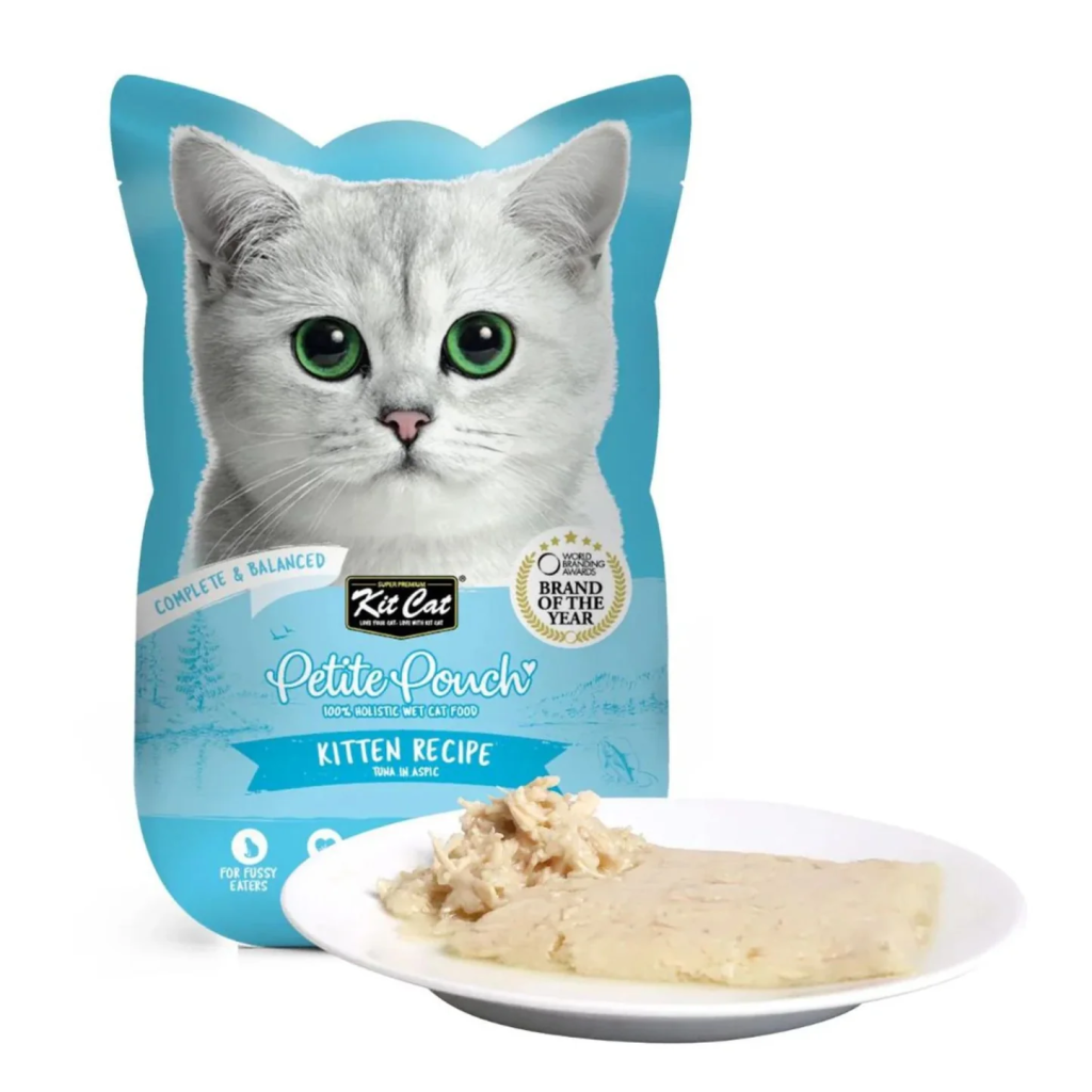 پوچ بچه گربه کيت کت ماهی تن نچرال در ژل Kit Cat وزن 70 گرم