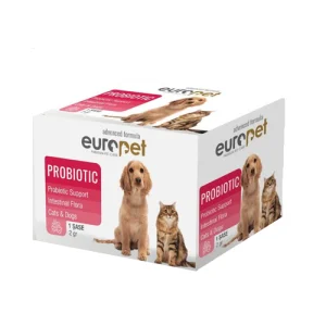 پودر پروبیوتیک سگ و گربه یوروپت Europet Probiotic تعداد 1 ساشه