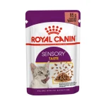 پوچ گربه رویال کنین سنسوری تیست در سس Royal Canin Sensory Taste وزن 85 گرم