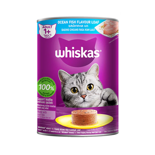 9310022807619 کنسرو گربه بالغ ویسکاس ماهی اقیانوسی Whiskas وزن 400 گرم