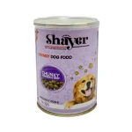 کنسرو سگ شایر چانک مرغ و گوشت Shayer وزن 400 گرم