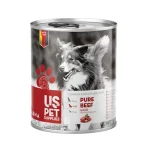 کنسرو سگ یو اس پت پته گوشت گاو Us Pet وزن 800 گرم