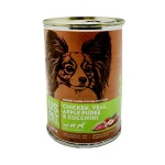کنسرو سگ یو اس پت پته مرغ، گوساله و پوره سیب Us Pet وزن 430 گرم