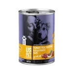 کنسرو سگ یو اس پت پته بوقلمون، گوساله و کدو سبز Us Pet وزن 430 گرم
