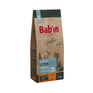 غذای خشک بچه گربه بابین مرغ Babin وزن 1.5 کیلوگرم