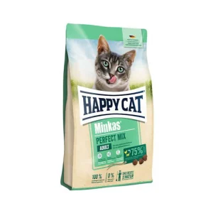 غذای خشک گربه بالغ هپی کت مینکاس میکس Happy Cat Minkas Mix وزن 10 کیلوگرم