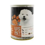 کنسرو توله سگ یو اس پت پته مرغ و کدوتنبل Us Pet وزن 430 گرم