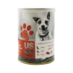 کنسرو توله سگ یو اس پت پته گوشت و سیب Us Pet وزن 430 گرم