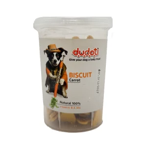 تشویقی بیسکوئیت سگ دودوتی هویج Dudoti وزن 150 گرم