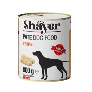 کنسرو سگ شایر پته سیرابی Shayer وزن 800 گرم