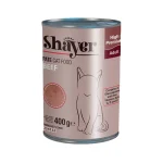 کنسرو گربه بالغ شایر پته گوشت گاو Shayer وزن 400 گرم