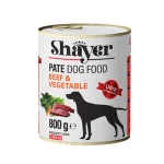 کنسرو سگ شایر پته گوشت و سبزیجات Shayer وزن 800 گرم