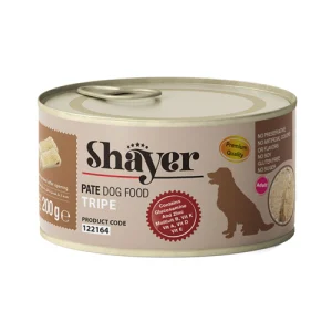 کنسرو سگ شایر پته سیرابی Shayer وزن 200 گرم