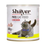 کنسرو گربه بالغ شایر پته مرغ Shayer وزن 800 گرم