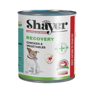 کنسرو ریکاوری سگ شایر مرغ و سبزیجات Shayer وزن 300 گرم