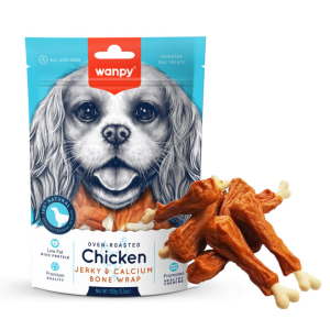 تشویقی سگ ونپی مرغ Wanpy Jerky & Calcium Wraps وزن 100 گرم