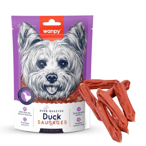 تشویقی سگ ونپی سوسیس اردک Wanpy Sausages وزن 100 گرم