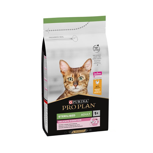 7613036519991 غذای خشک گربه بالغ پروپلن عقیم شده مرغ Proplan Delicate Digestion وزن 1.5 کیلوگرم