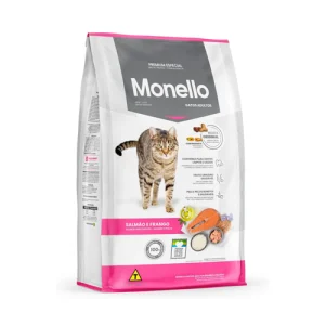 غذای خشک گربه بالغ مونلو میکس مرغ و ماهی سالمون Monello وزن 10 کیلوگرم