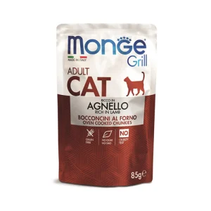 پوچ گربه بالغ مونژه چانک گوشت بره Monge وزن 85 گرم