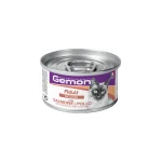 کنسرو گربه بالغ جمون موس مرغ و ماهی سالمون Gemon وزن 85 گرم