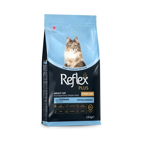 8698995027199 غذای خشک گربه بالغ رفلکس پلاس عقیم شده ماهی سالمون Reflex وزن 1 کیلوگرم (فله) - تصویر 1