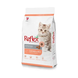 غذای خشک بچه گربه رفلکس مرغ Reflex وزن 1 کیلوگرم