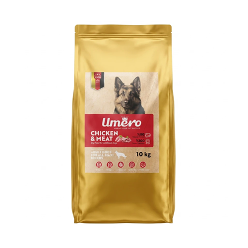 غذای خشک سگ بالغ اومرو مرغ و گوشت Umero وزن 10 کیلوگرم غذای خشک سگ بالغ اومرو مرغ و گوشت Umero