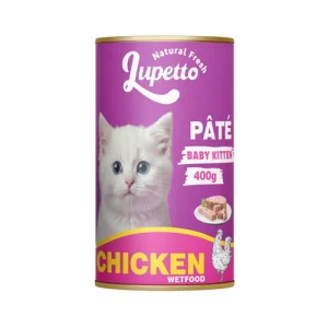 کنسرو بچه گربه لوپتو پته مرغ Lupetto وزن 400 گرم