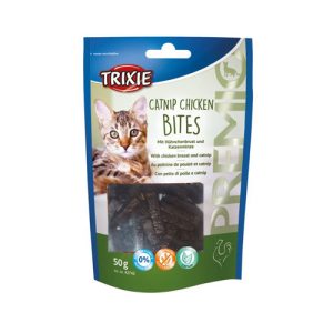 تشویقی گربه مرغ و کت‌نیپ تریکسی Trixie Bites وزن 50 گرم