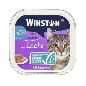 ووم گربه بالغ وینستون ماهی سالمون Winston وزن 100 گرم